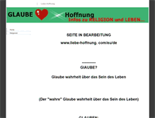 Tablet Screenshot of liebe-hoffnung.com